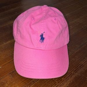 Leather strap polo hat